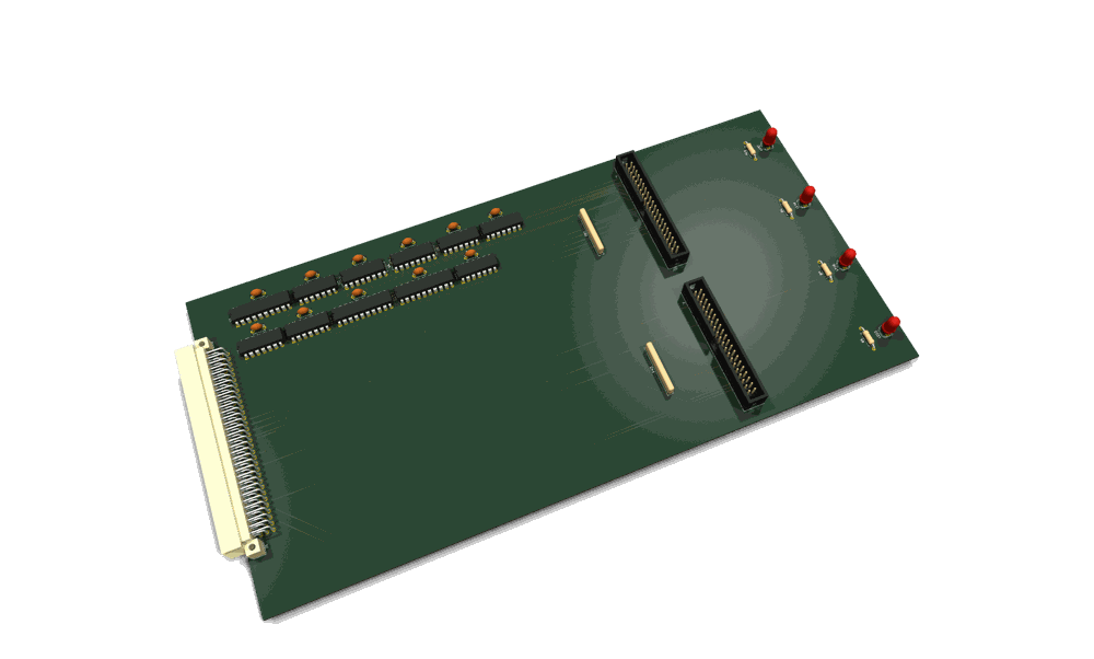 CF-IDE card, KiCad 3D render