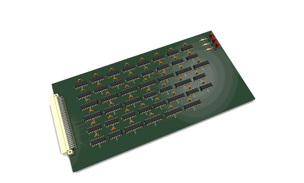 Register bank card, KiCad 3D render